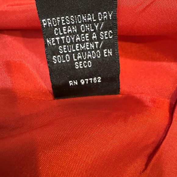 Jill Jill Stuart Dress Womens 6 Red Halter Gown Open Back V Neck Formal 4S1278 - Picture 8 of 9